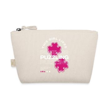 Girl Likes Puzzling Ironic Saying Puzzle Expert - Organic Pouch - nature - Front