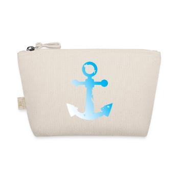 used look anchor symbol seafaring water sea graphic - Organic Pouch - nature - Front