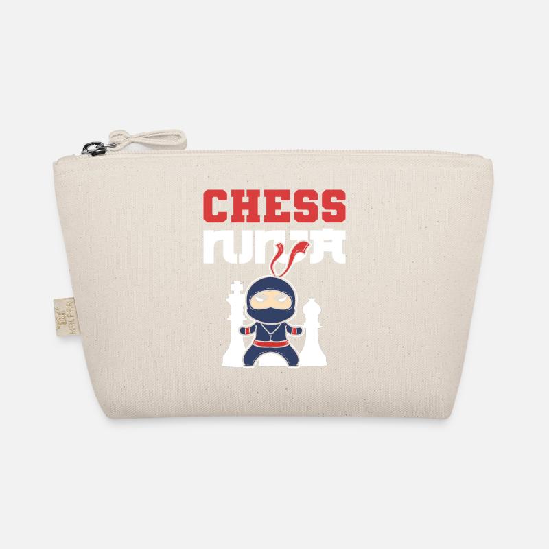 Schach Ninja Schach Großmeister Gift - Bio-Täschchen - Natur