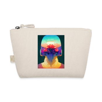 Flower Punk Robot - Organic Pouch - nature - Front
