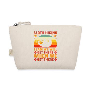 Sloth Hiking Team we will get there when we get... - Organic Pouch - nature - Front