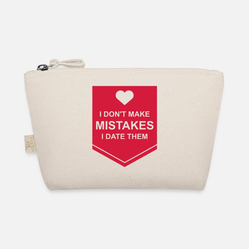 Date Mistakes Quote Logo Organic Pouch