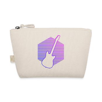 Guitar Guitar Player Guitarist Women Men - Organic Pouch - nature - Front