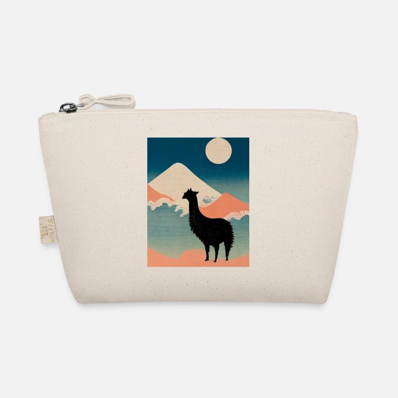 Lama in Japan - Bio-Täschchen - Natur