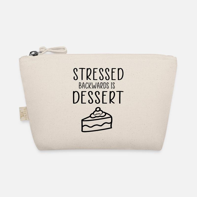 Stressed backwards funny saying Organic Pouch