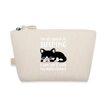 I'm so good at sleeping. Funny cat quotes - Organic Pouch - nature - Front