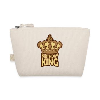 Birthday King Party Logo - Organic Pouch - nature - Front