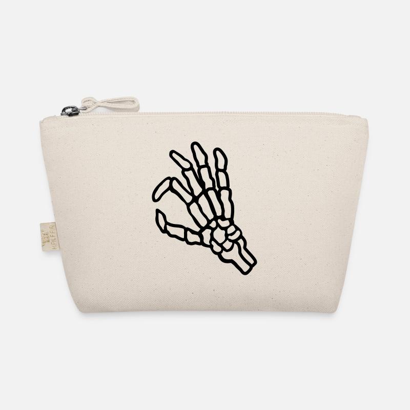 Gesture skeleton hole look in Organic Pouch