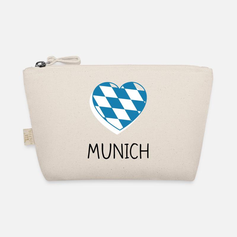 Munich Heart - Bio-Täschchen - Natur
