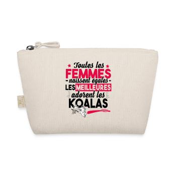 Koala Femme Girly Animal Mignon Cadeau Humour - Trousse biologique - nature - Devant