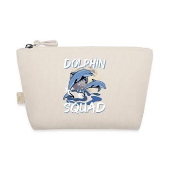 Cute Dolphin Squad Sea Animal Ocean Wildlife - Organic Pouch - nature - Front