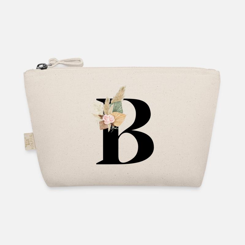 Buchstabe B geblüht Bio-Täschchen