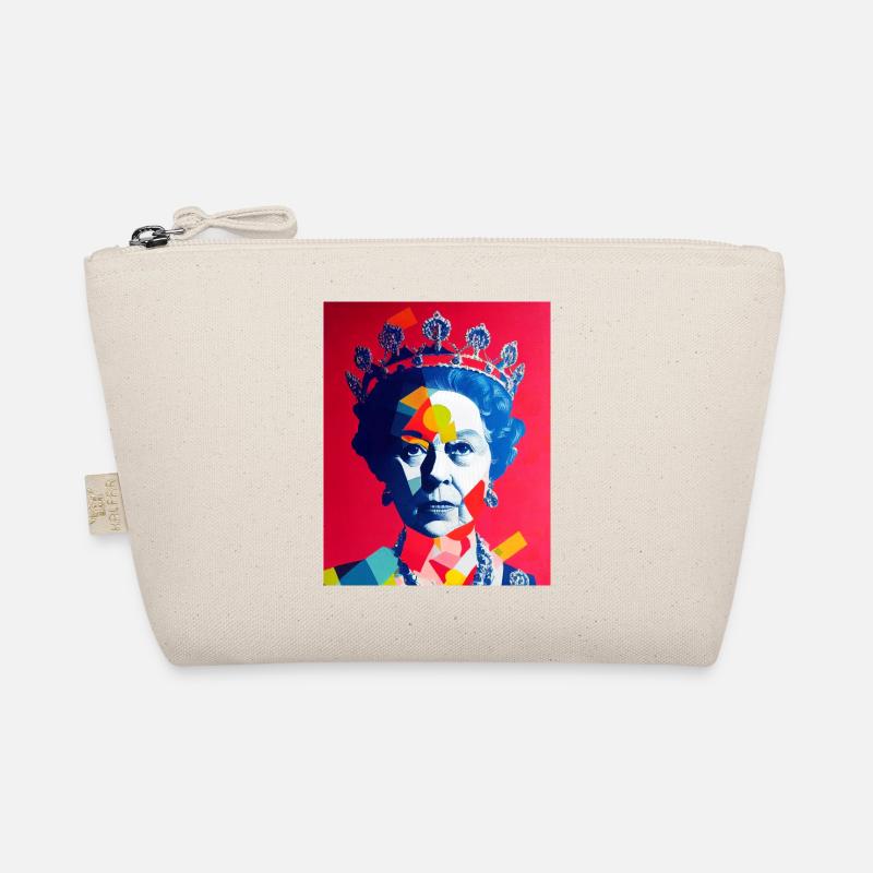 Queen Elizabeth Abstract Image Organic Pouch