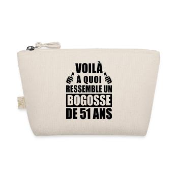 bogosse de 51 ans / cadeau anniversaire 51 ans - Trousse biologique - nature - Devant