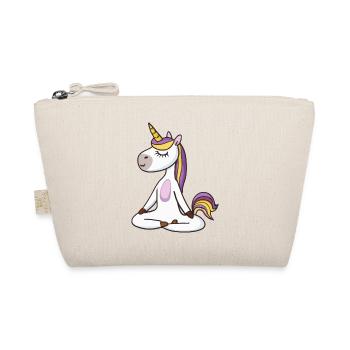 Unicorn Yoga Funny Yoga Teacher Gift Idea - Organic Pouch - nature - Front