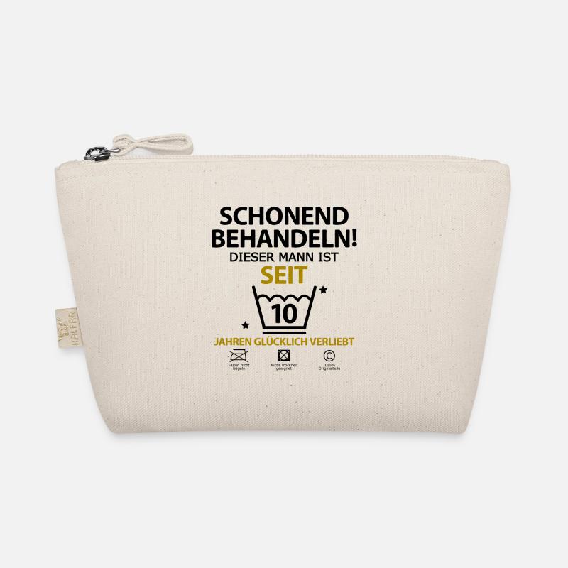 10 jahr Beziehung zusammen Geschenk Mann Freund - Bio-Täschchen - Natur
