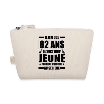 je n ai que 82 ans / cadeau anniversaire 82 ans - Trousse biologique - nature - Devant