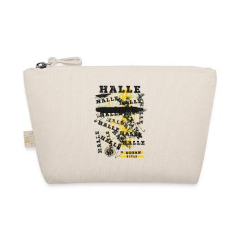 Halle Germany City Skyline Home Love - Organic Pouch - nature - Front