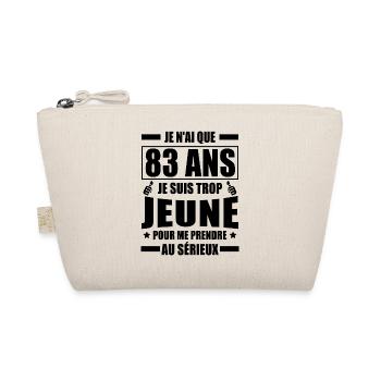 je n ai que 83 ans / humour anniversaire 83 ans - Trousse biologique - nature - Devant