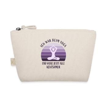 Ich war beim Yoga - Bio-Täschchen - Natur - Vorne