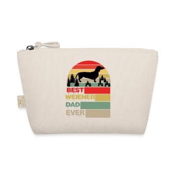 Best Weiner Dad Ever Halloween Dog Gifts - Organic Pouch - nature - Front