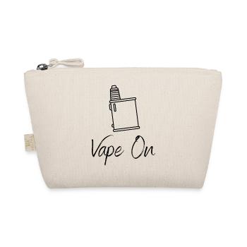 Vape On - Vaping - Dampfen - Dampfmaschine - Bio-Täschchen - Natur - Vorne