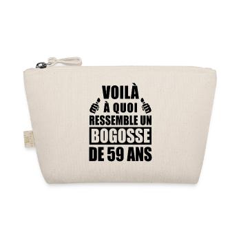 bogosse de 59 ans / cadeau anniversaire 59 ans - Trousse biologique - nature - Devant