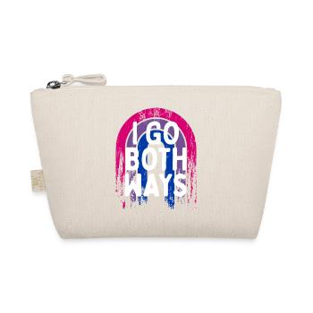 Je vais dans les deux sens Bisexuel LGBTQ Bi Pride Pun Asexuel - Trousse biologique - nature - Devant