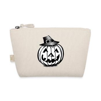 Halloween Spooky Pumpkin Lantern 7 - Organic Pouch - nature - Front
