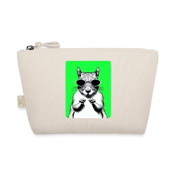 Squirrel Sunglasses Animal Cute Funny Cool 4 - Organic Pouch - nature - Front