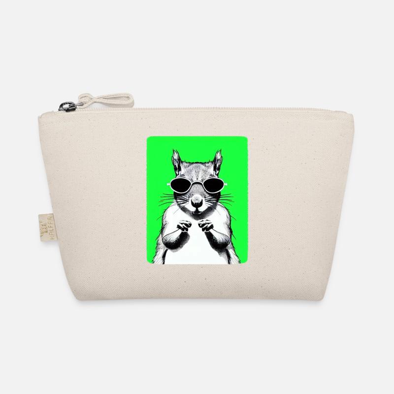 Écureuil Lunettes de soleil Animal Mignon Drôle Cool 4 Trousse biologique