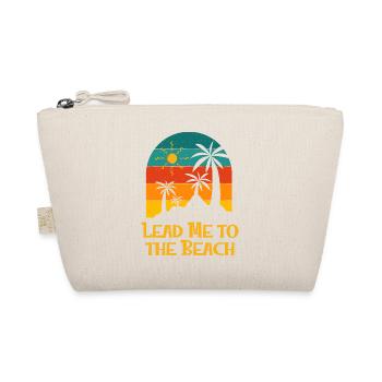 Lead Me to the Beach Summer Motivational Quote - Organic Pouch - nature - Front