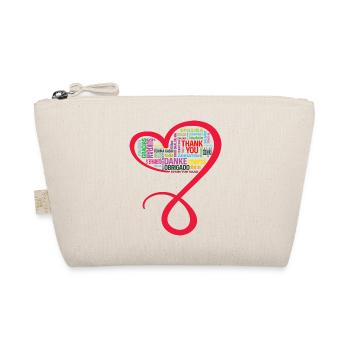 MERCI, MERCI, GRAZIE, personnalisable - Trousse biologique - nature - Devant