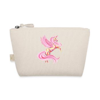 Enchanting unicorn in light pink - Organic Pouch - nature - Front