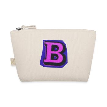 Typography Letter B - Organic Pouch - nature - Front