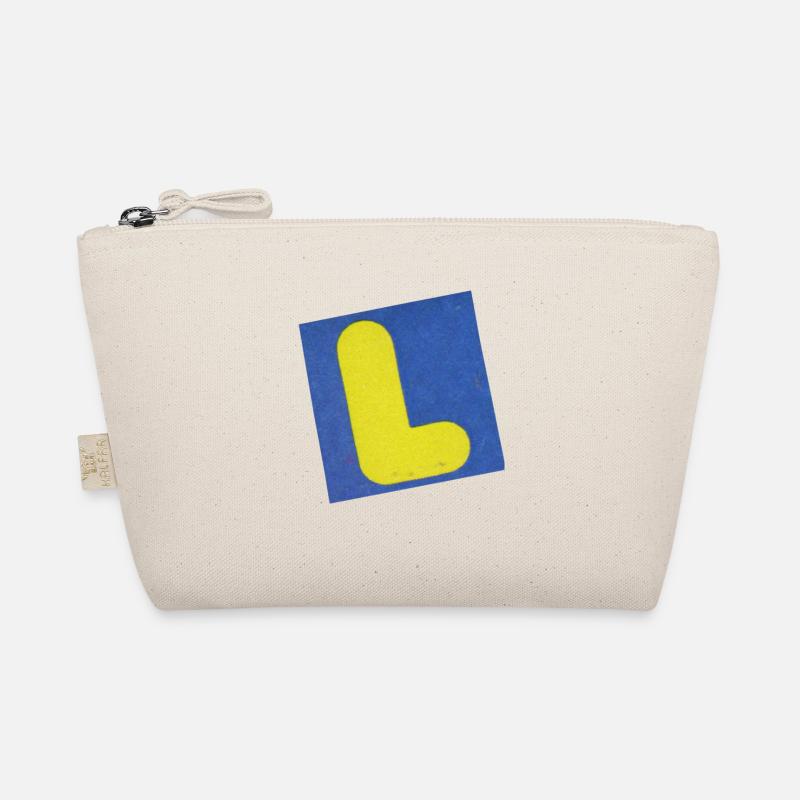 Retro Letter L Organic Pouch