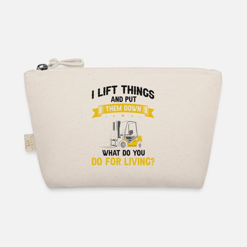 Gabelstaplerbediener und Gabelstaplerfahrer Bio-Täschchen