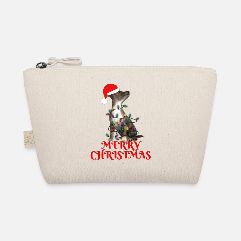 Christmas Gift Dog String Lights Organic Pouch