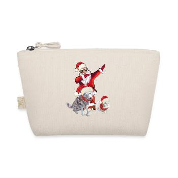 Santa Claus with two cats and a dog - Organic Pouch - nature - Front