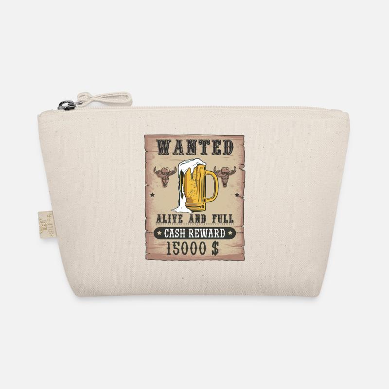 Beer Wanted Funny Beer Drinker Design Organic Pouch