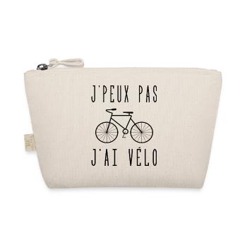 je peux pas j'ai vélo - Trousse biologique - nature - Devant