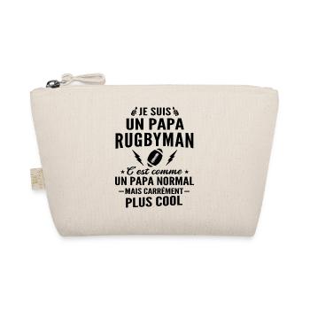 humour papa rugbyman - Trousse biologique - nature - Devant