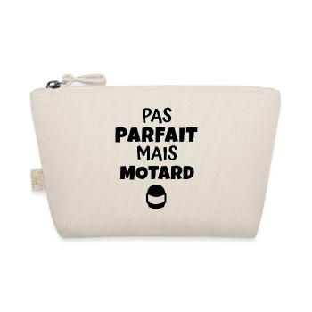 pas parfait mais motard / cadeau humour motard - Trousse biologique - nature - Devant