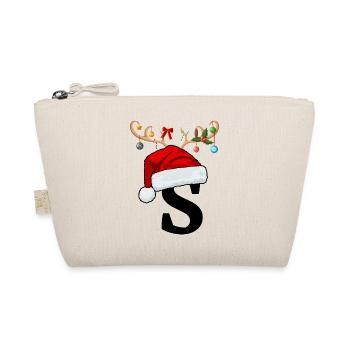 Lettre S bonnet de Noël - Trousse biologique - nature - Devant