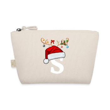 Lettre S bonnet de Noël - Trousse biologique - nature - Devant