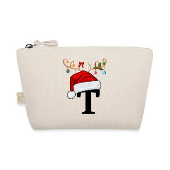 Lettre T bonnet de Noël - Trousse biologique - nature - Devant