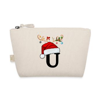 Brief U Weihnachtsmütze - Bio-Täschchen - Natur - Vorne