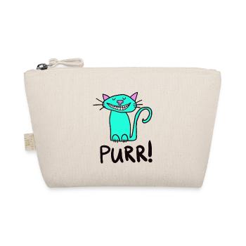 PURR! Funny cat - Organic Pouch - nature - Front