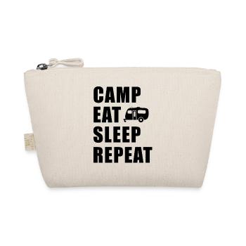 Camp Eat Sleep Repeat - Organic Pouch - nature - Front