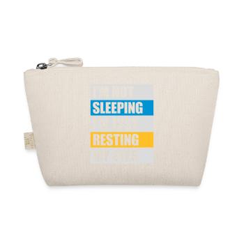 im not sleeping Quote - Organic Pouch - nature - Front